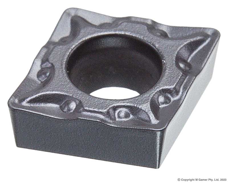 6 mm CCMT TiN Micro-Grain Carbide Finishing Insert - Pack of 10